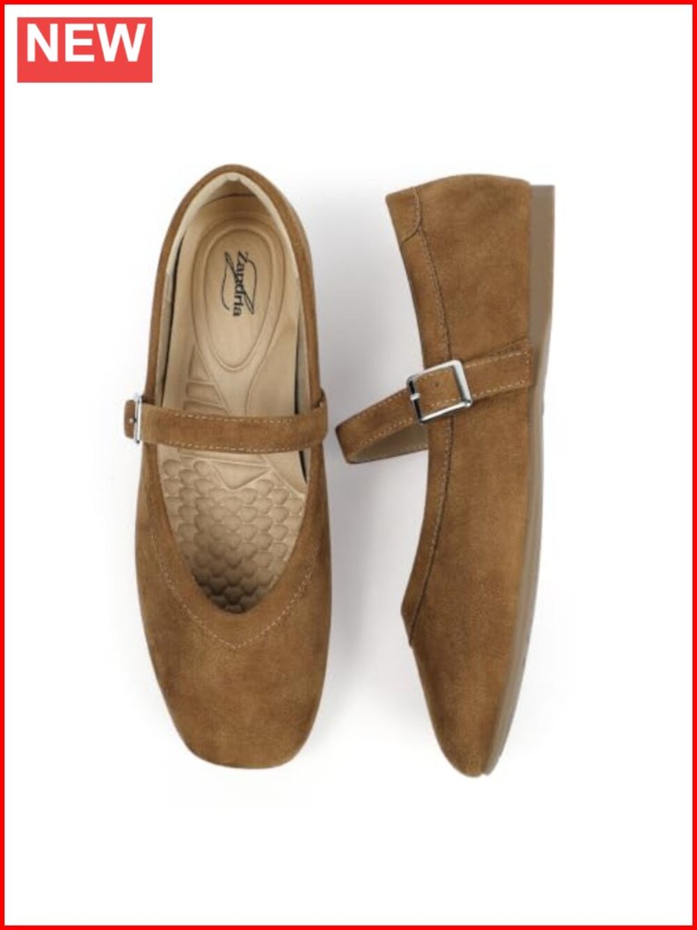 Women's Mary Jane Flats Dressy Square Toe Ballet Shoes Adjustable Strap